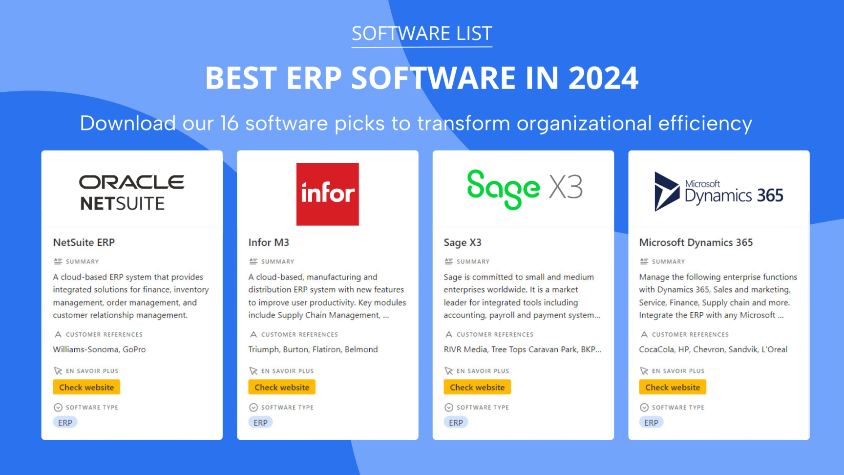 Top ERP vendors in (+ ERP systems) Top ERP vendors in (+ ERP systems)